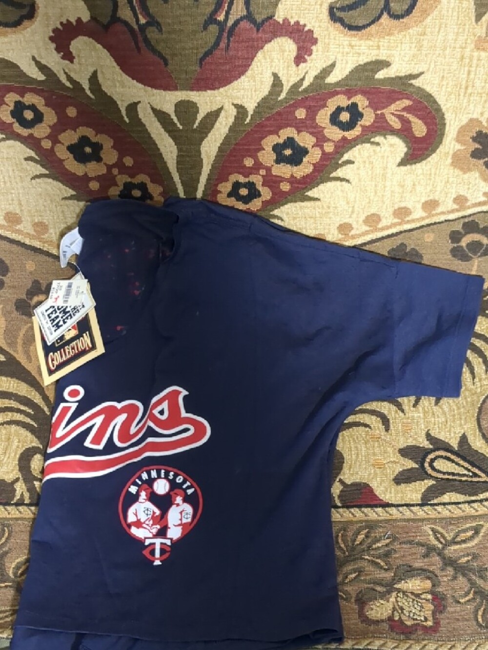 PINK Victoria's Secret baseball Navy Tee Red 'LOVE PINK' Graphic - Picture 8 of 8
